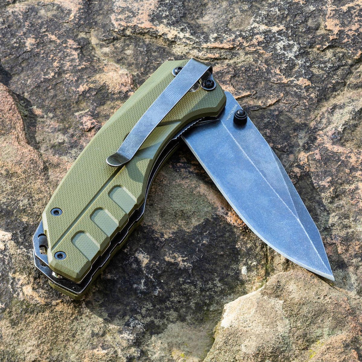 Smiths Black Stonewash Blade - OD Green