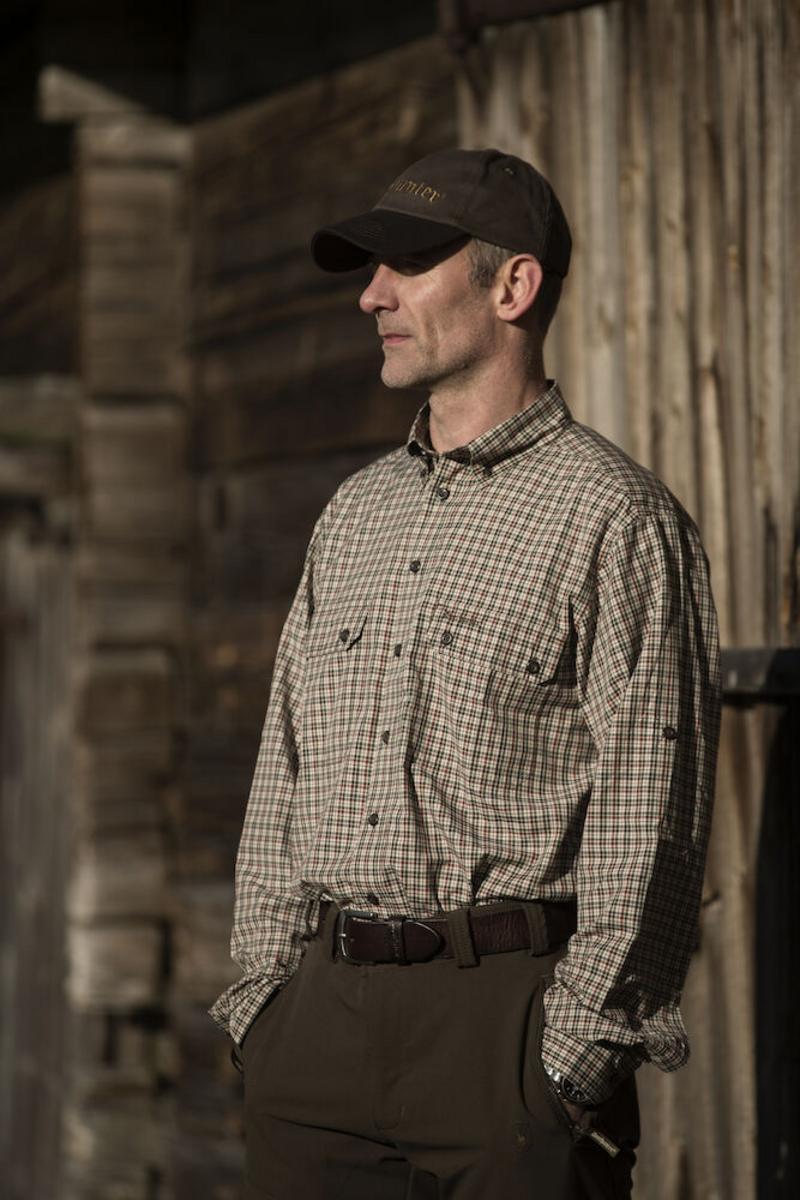 Deerhunter Leather Belt, width 4 cm Dark Brown