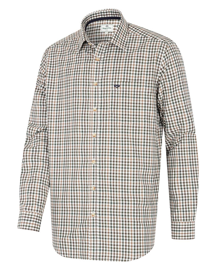 Hoggs of Fife Garvock Cotton Twill Herringbone Check Shirt – view 3