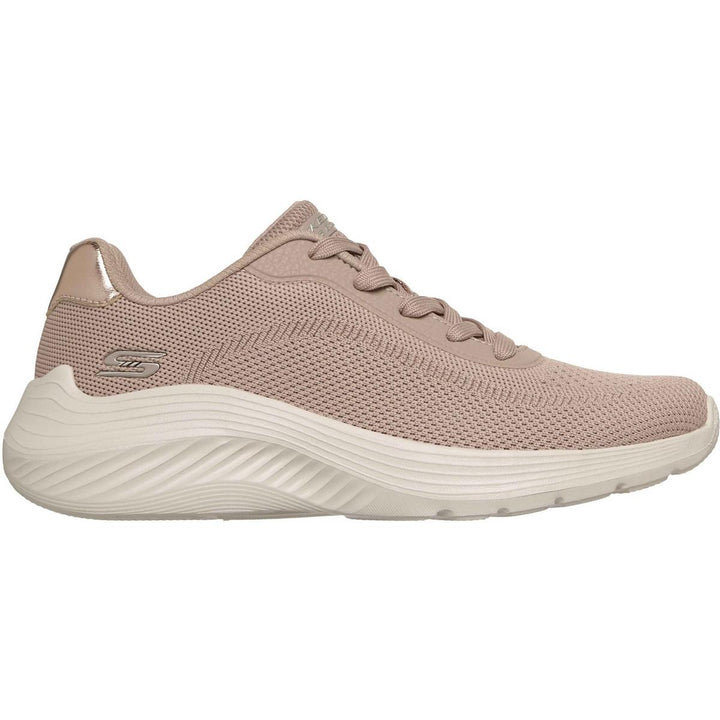 Skechers Bobs Squad Waves Current Look Trainers Taupe