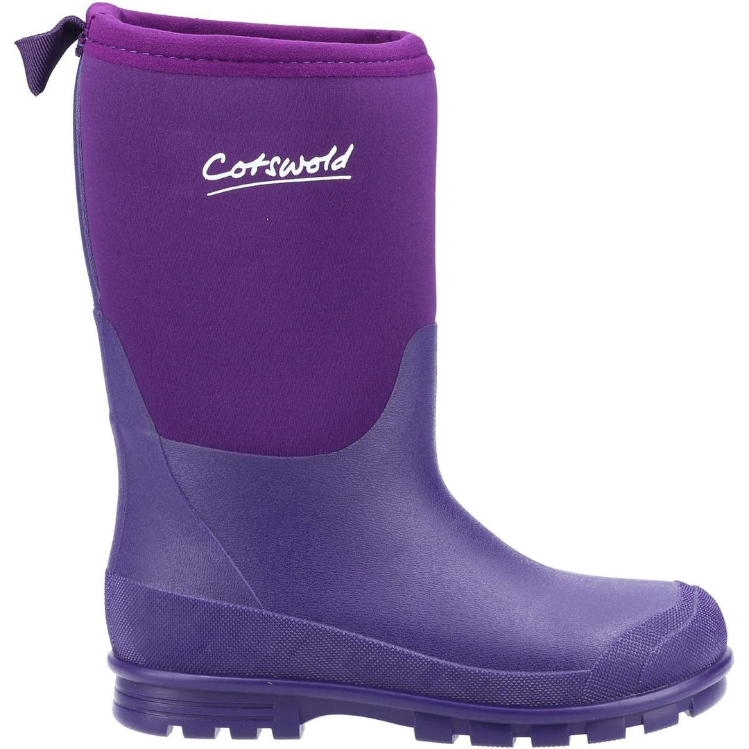 Cotswold Hilly Neoprene Wellington Boot Purple
