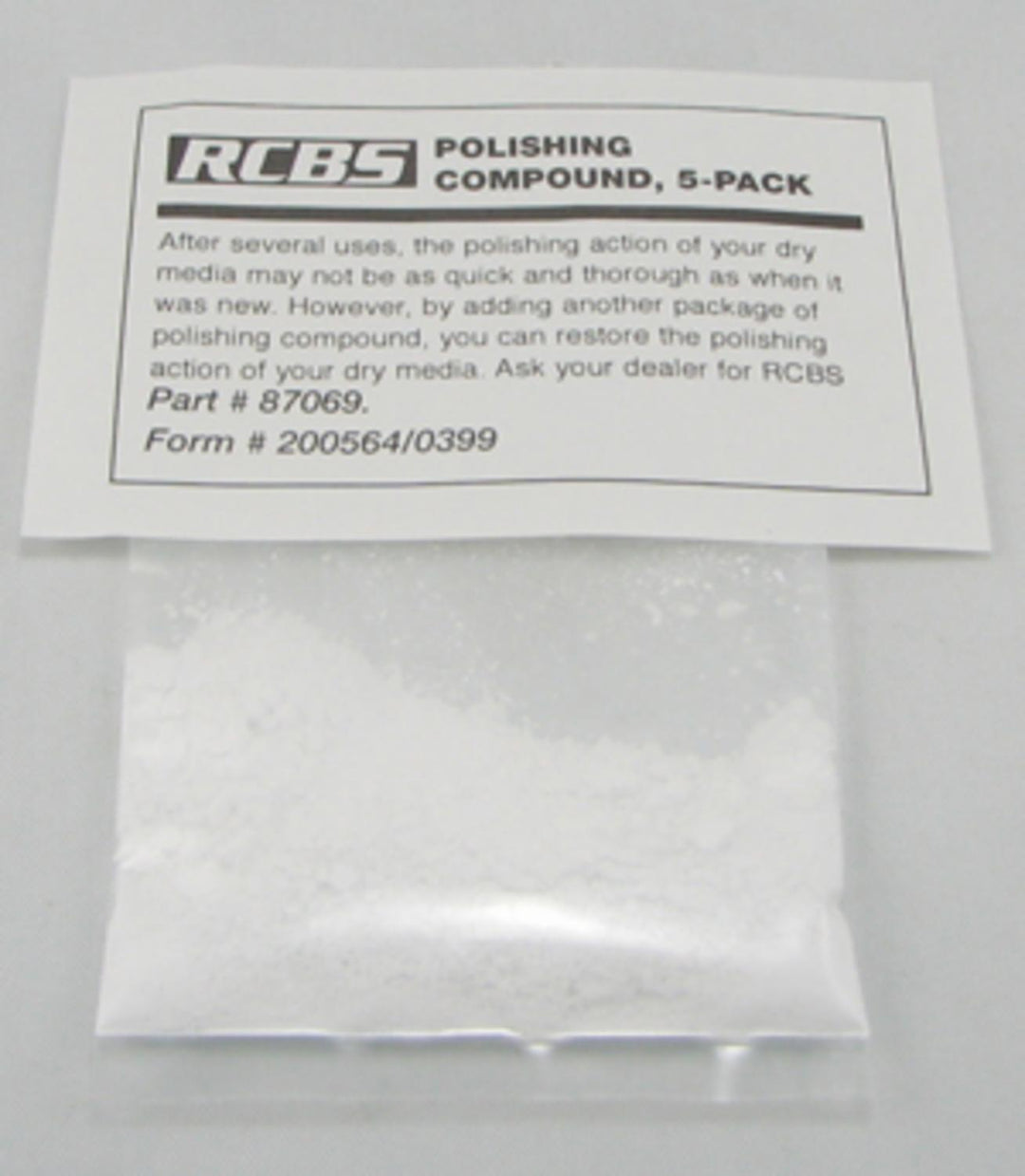RCBS Polishing Powder Compound ( for media) 5 pk