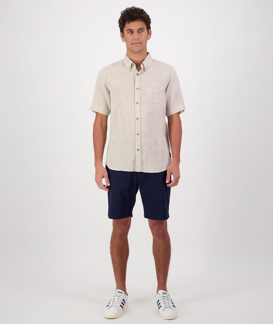 Swanndri Men's Humber Linen Short Sleeve Shirt