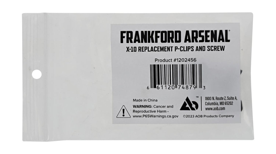 Frankford Arsenal X-10 Replacement P-Clips And Screw