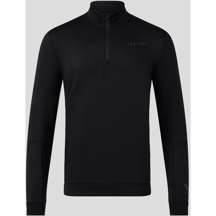 Castore FLEX 1/4 ZIP SWEATSHIRT CASTORE BLACK/CASTORE GUNMET