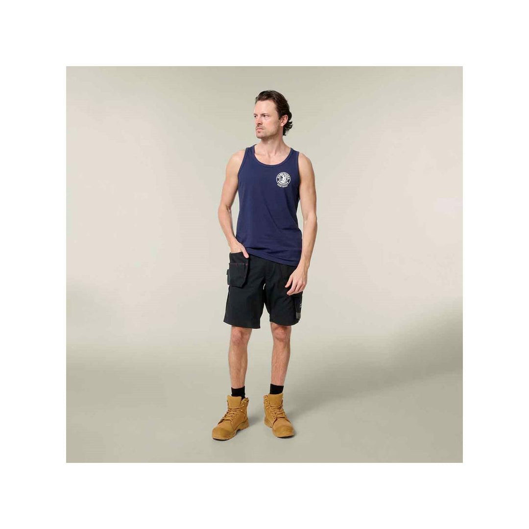 Hard Yakka Heritage Singlet Navy