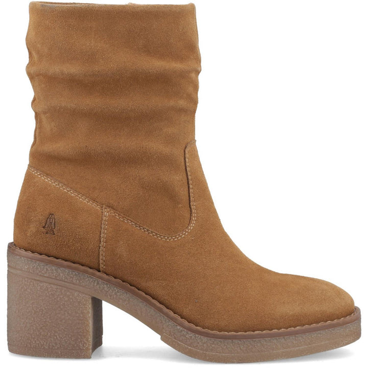 Flora Ruched Boot TAN