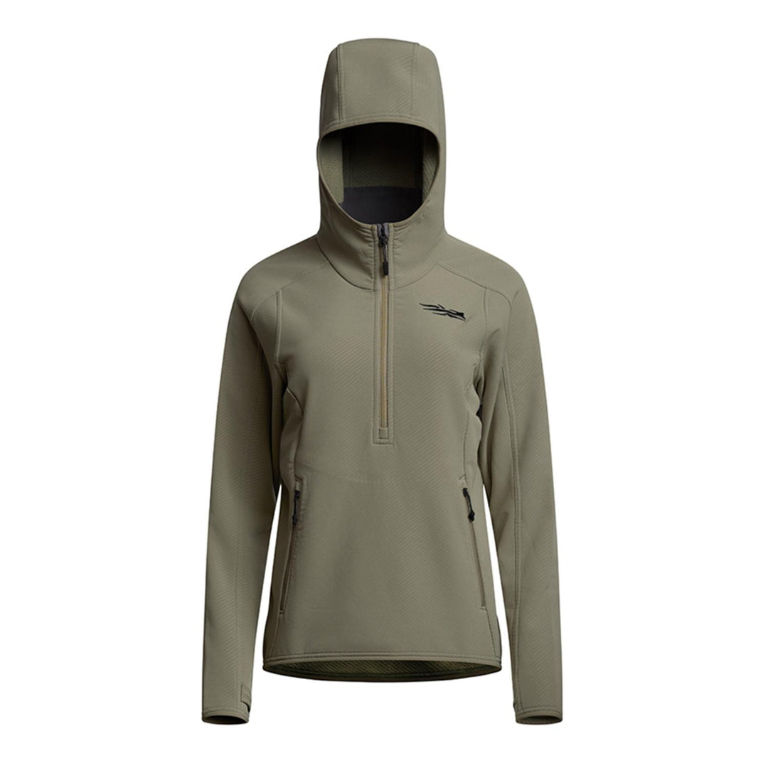Sitka Women's Alpha Fleece Hoodie Dark Green Sage