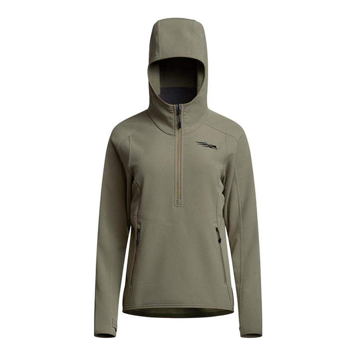 Sitka Women's Alpha Fleece Hoodie Dark Green Sage