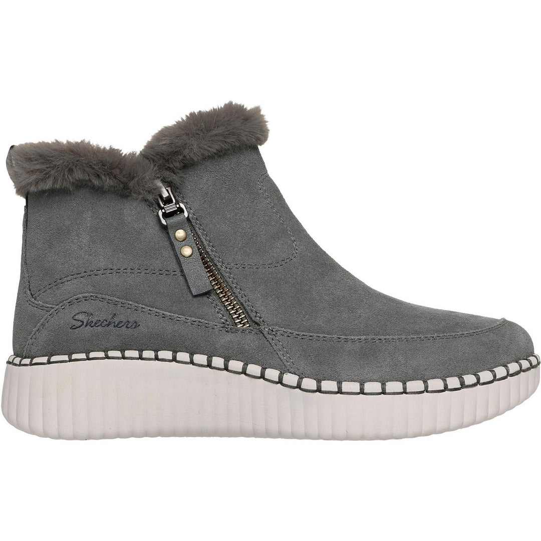 WILSHIRE BLVD FRESH ZIP Olive Suede/Faux Fur