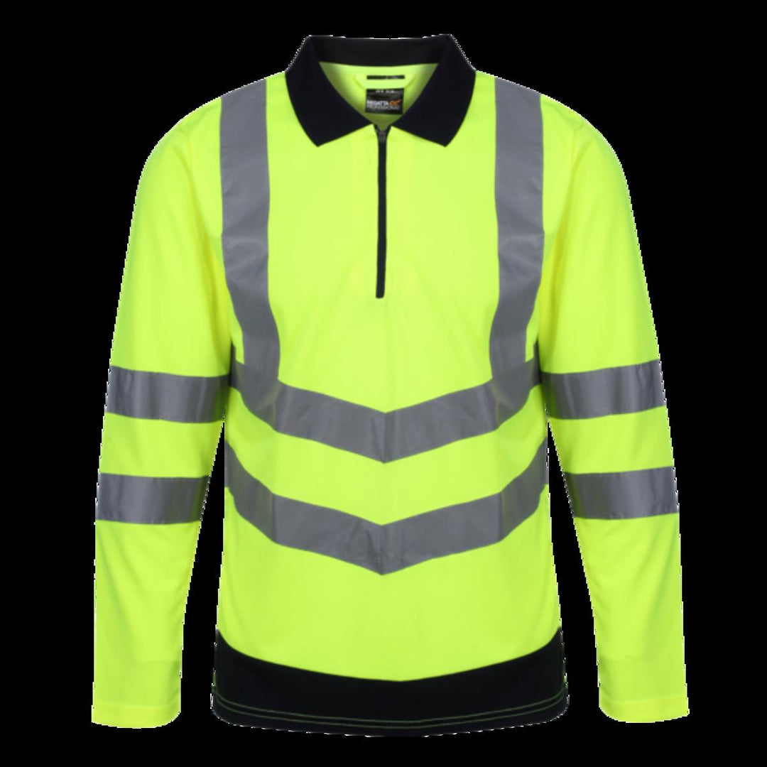 Regatta Mens Regatta Hi Vis Long Sleeve Polo Shirt - TRS192