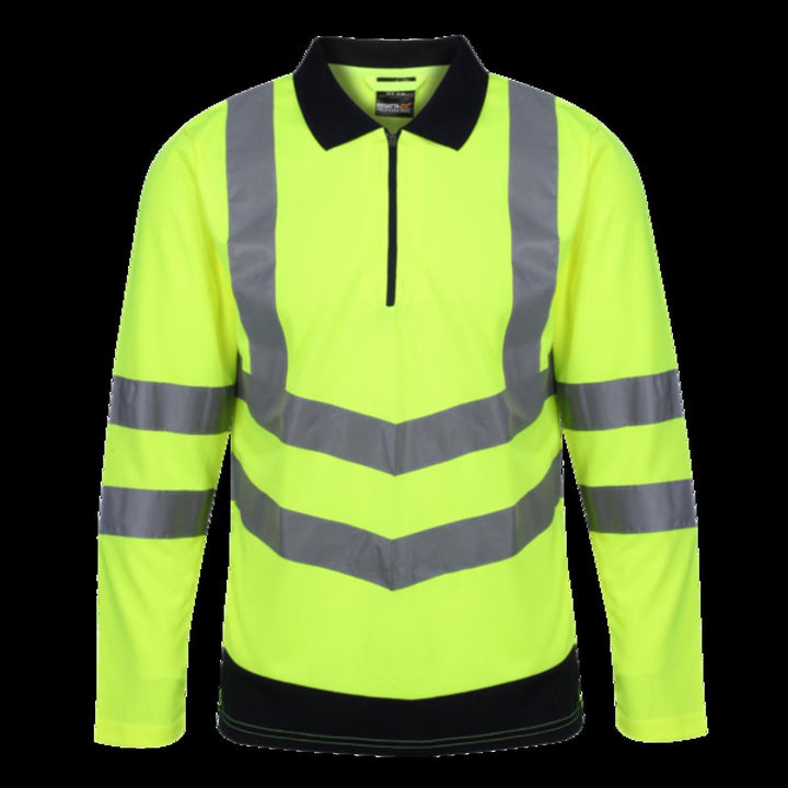 Regatta Mens Regatta Hi Vis Long Sleeve Polo Shirt - TRS192