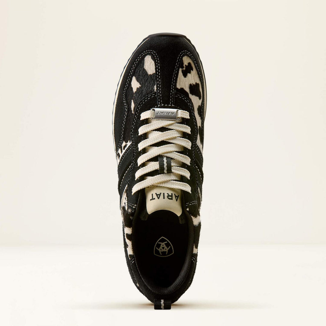 Ariat Ladies Ranch Runner Blk Sd/blk Wht High Rise On