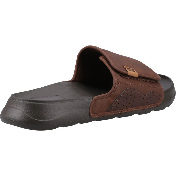 HEYDUDE Shore Slide Classic Sandal Downtown Brown/Delicioso Brown
