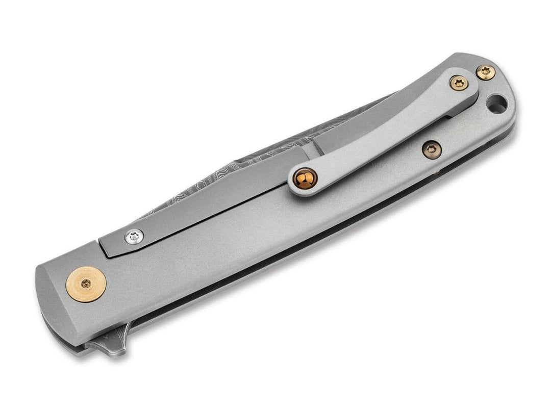 Böker Damast Annual Knife 2025 Titanium Folding Knife