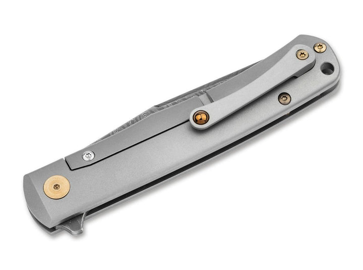 Böker Damast Annual Knife 2025 Titanium Folding Knife