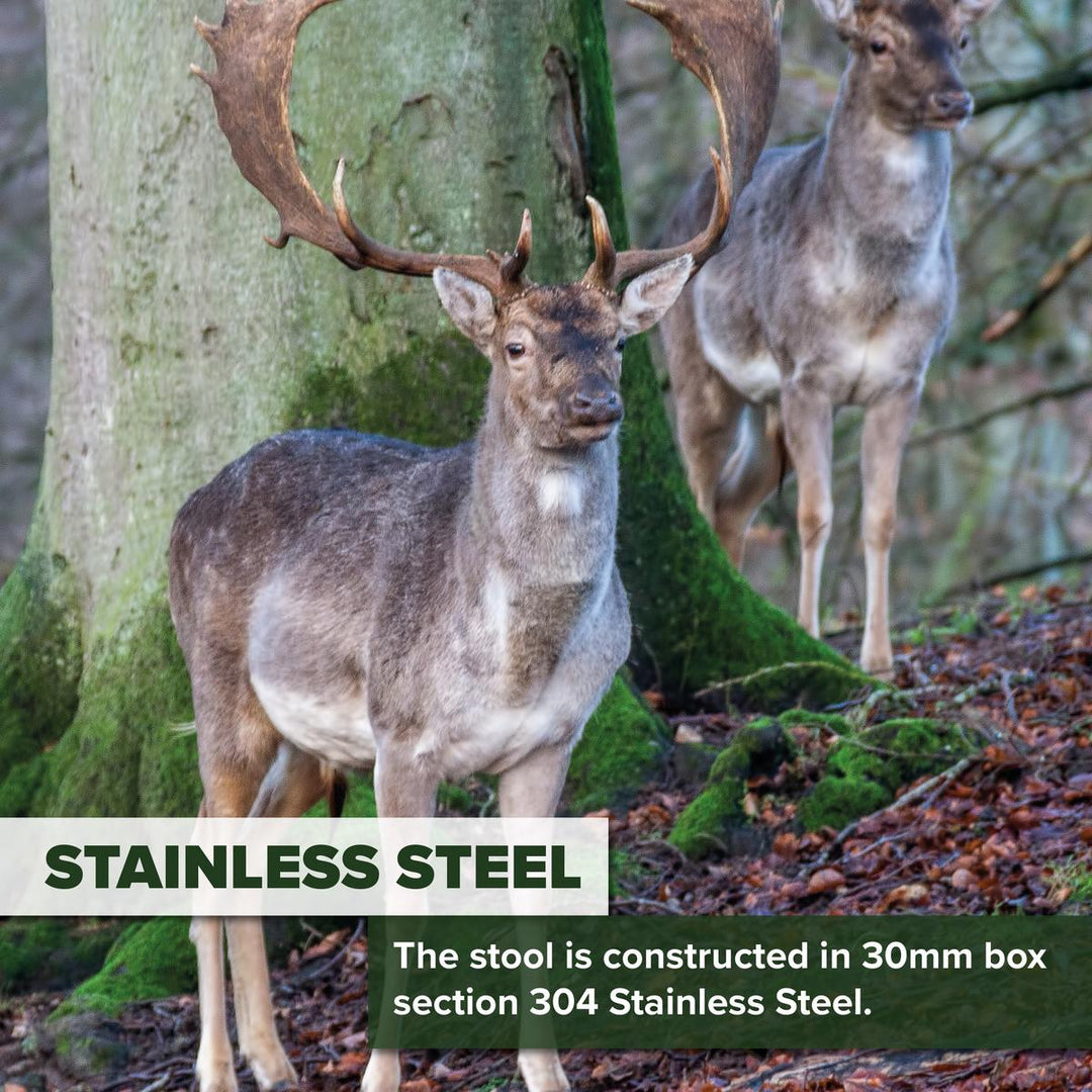 BushWear Fixed Larder Stool with wheels