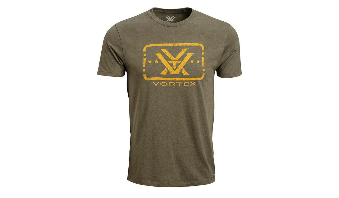 Vortex Trigger Press T-Shirt Military Heather S (Victim Weight)