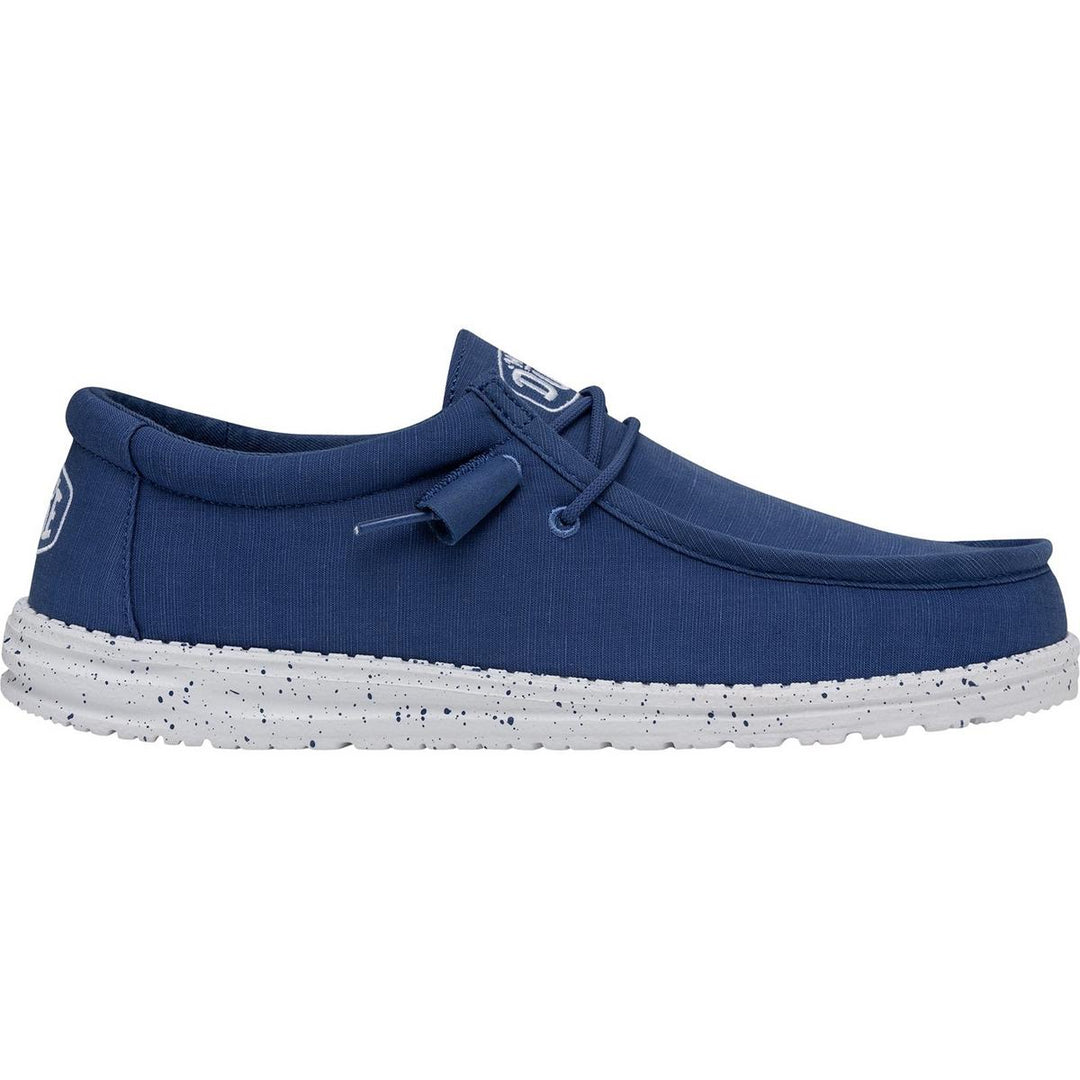 HEYDUDE Wally Slub Canvas Shoe True Blue
