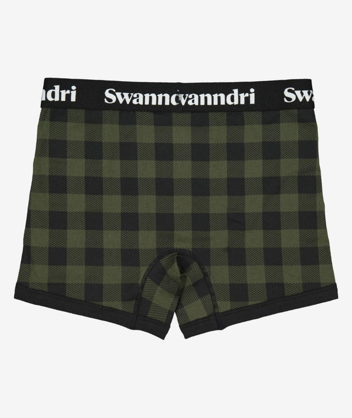 Swanndri Men's Underwear - Organic Cotton Check Boxer Briefs
