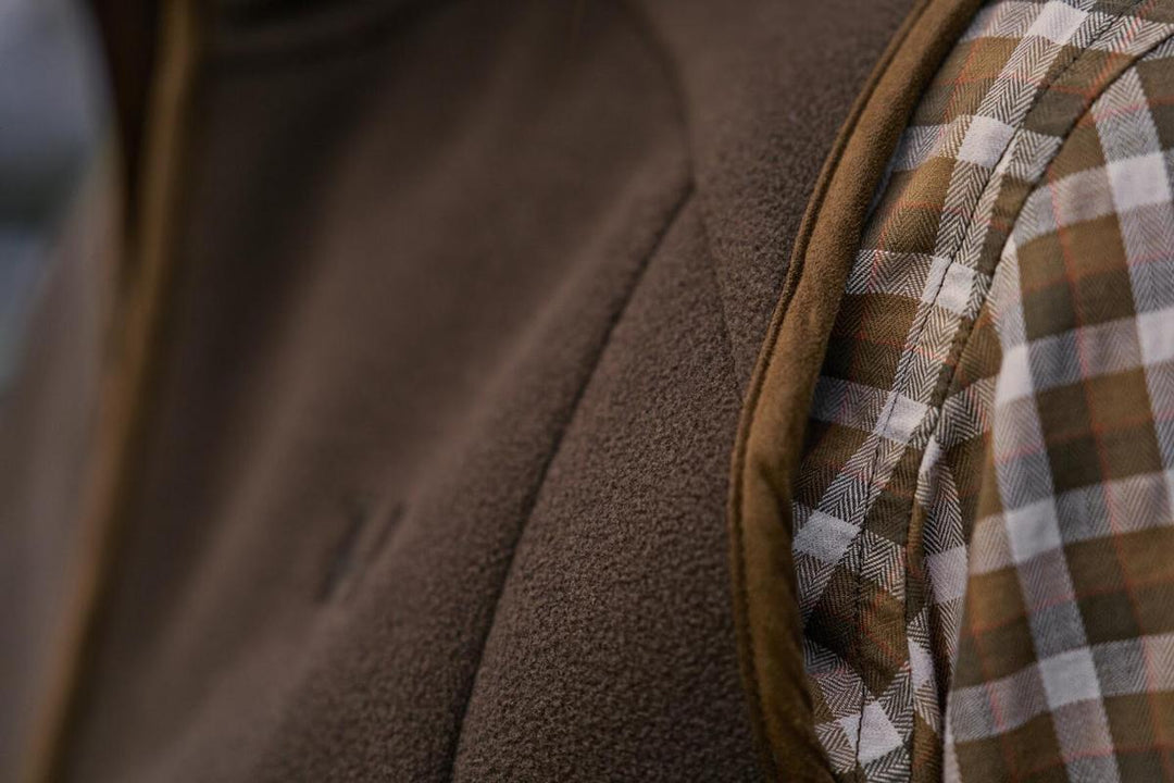 Harkila Sandhem sherpa fleece waistcoat W Demitasse