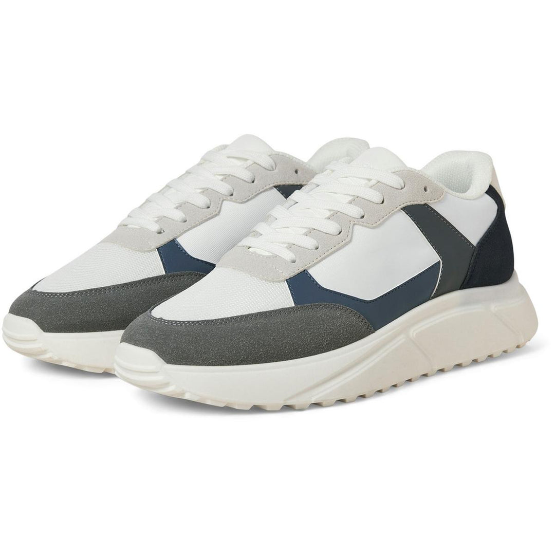 Jack & Jones Aspire Runner Trainer White Castlerock/Navy Blazer