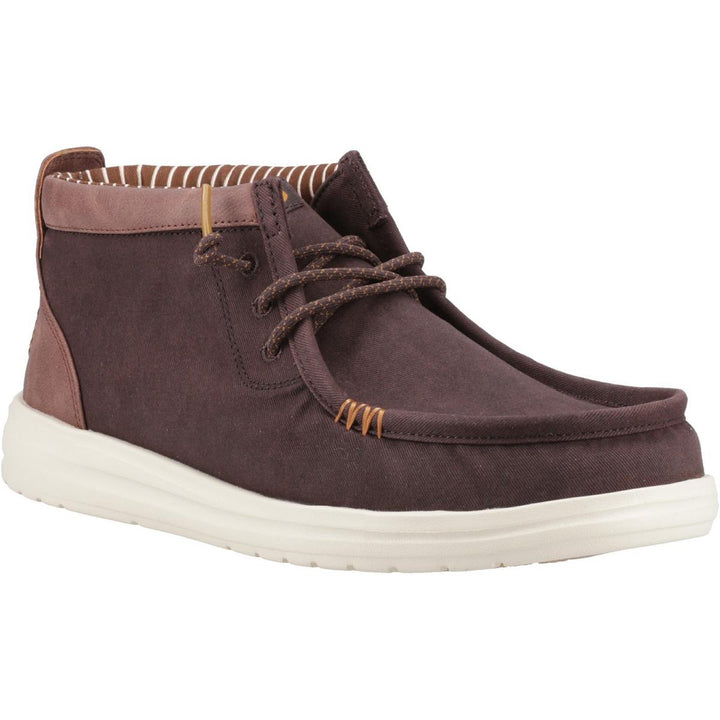 HEYDUDE Wally Mid GripR Boots Mole Brown/Downtown