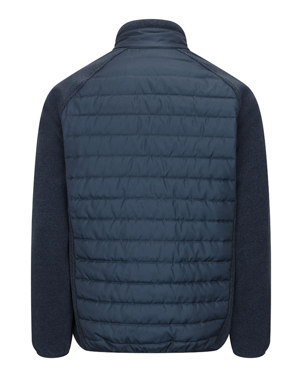 Hoggs of Fife Melville Hybrid Jacket - Midnight Navy Marl – view 2