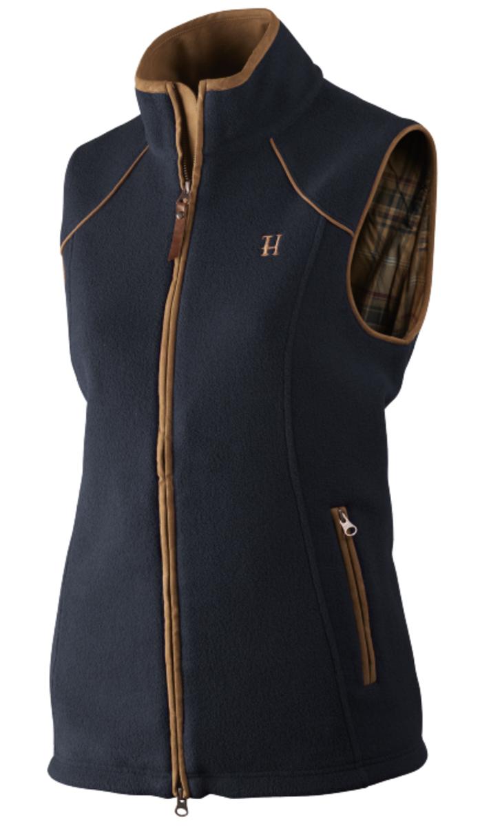 Harkila Sandhem lady fleece waistcoat Dark navy melange
