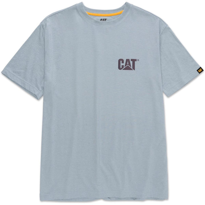 Caterpillar Trademark Tee Blue Fog Heather