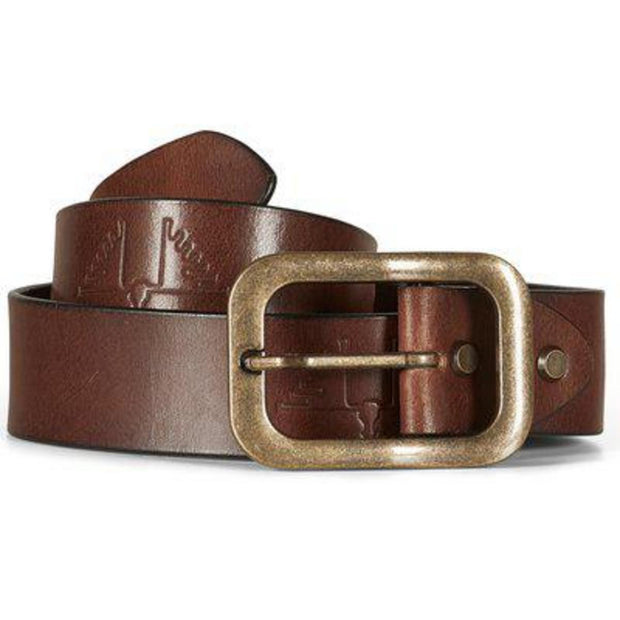 SwedTeam Bull Leather Belt Brown