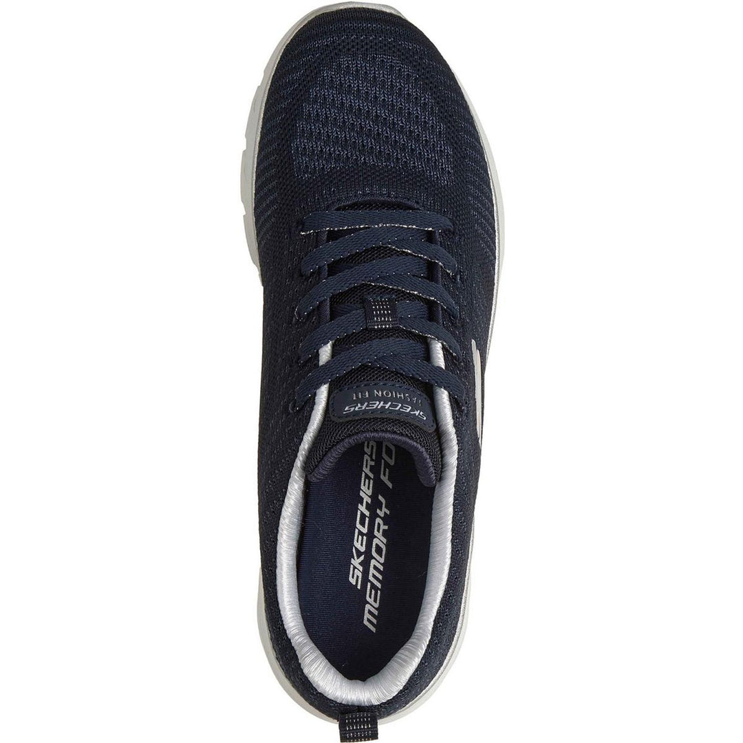 Skechers Fashion Fit 2.0 Trainers Navy/Silver – view 3