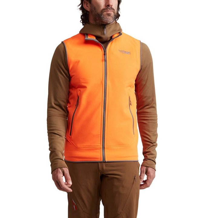 Sitka Alpha Fleece Vest Blaze Orange