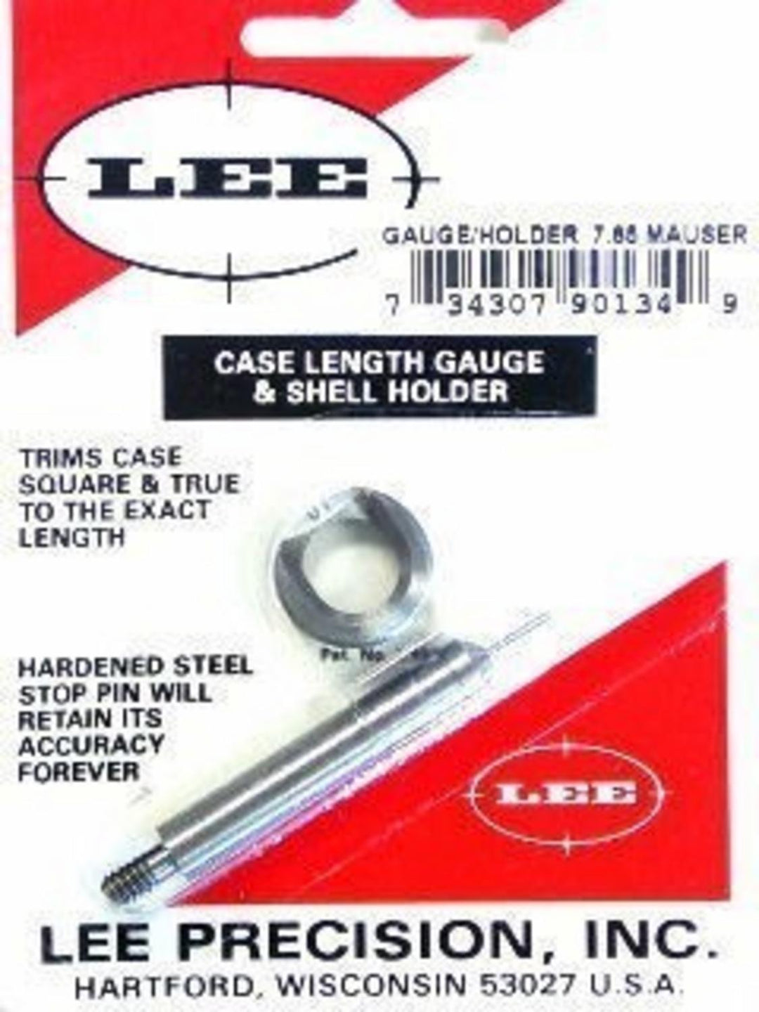 Lee Precision 7.65x53 Mauser Case Length Gauge and Shell Holder