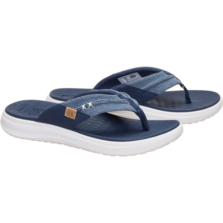 HEYDUDE Finn Flip Braided Navy