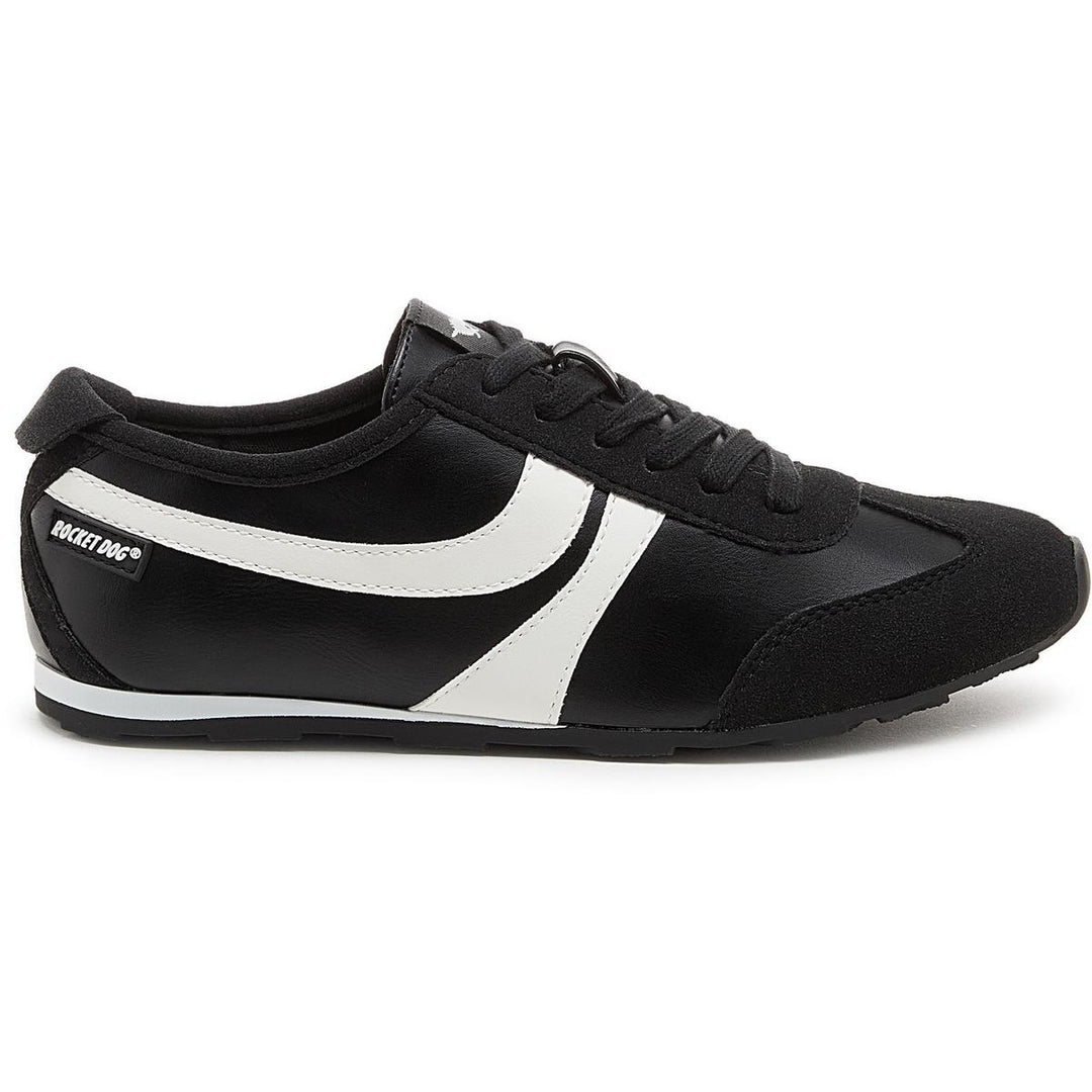Rocket Dog Destin PU Combo Trainers Black/White – view 6