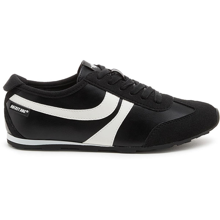 Rocket Dog Destin PU Combo Trainers Black/White – view 6