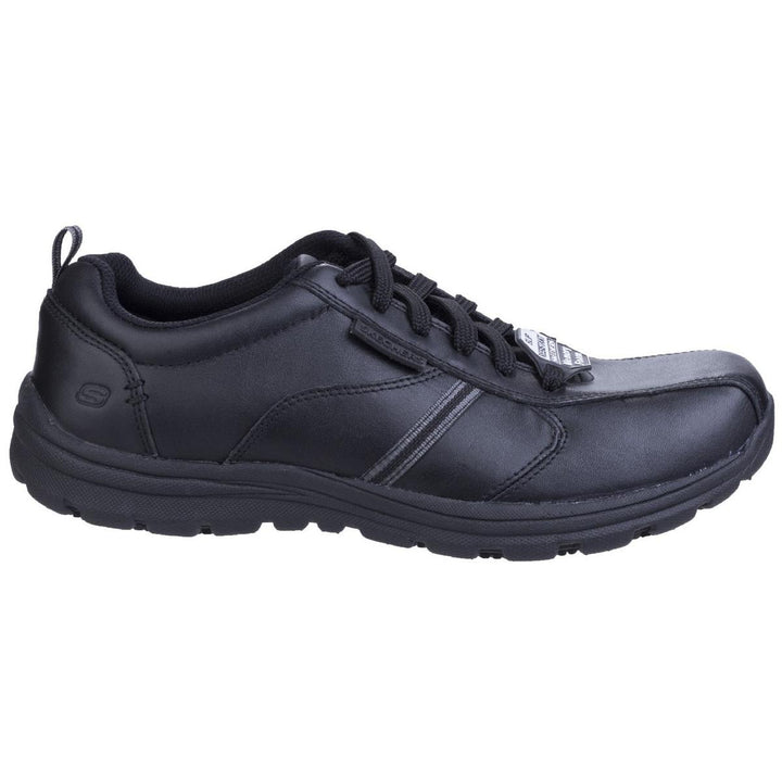 Skechers Workwear Hobbes Frat Lace Up Occupational Shoe Black