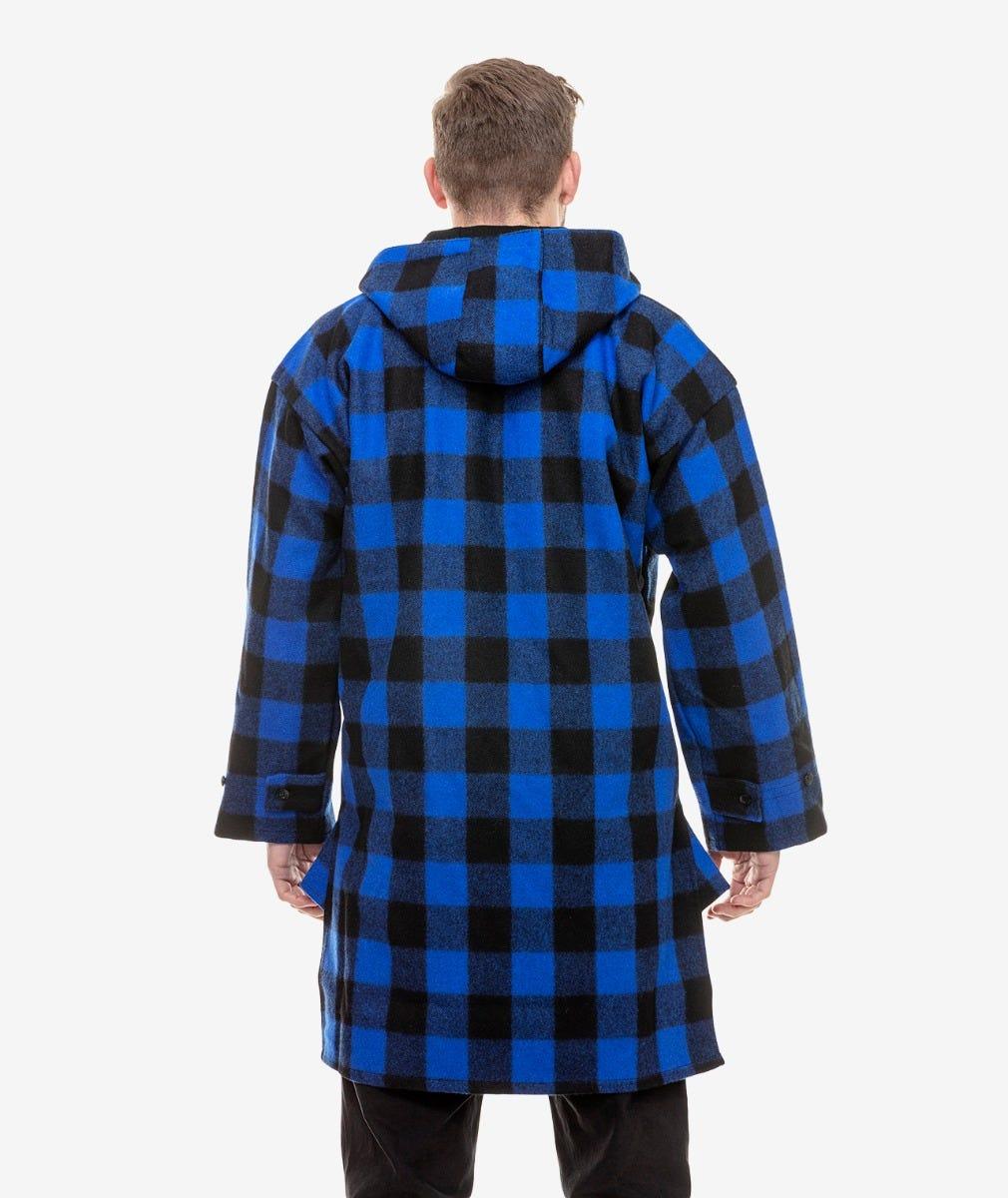 Swanndri Original Lace Front Bush Shirt Blue/Black Check