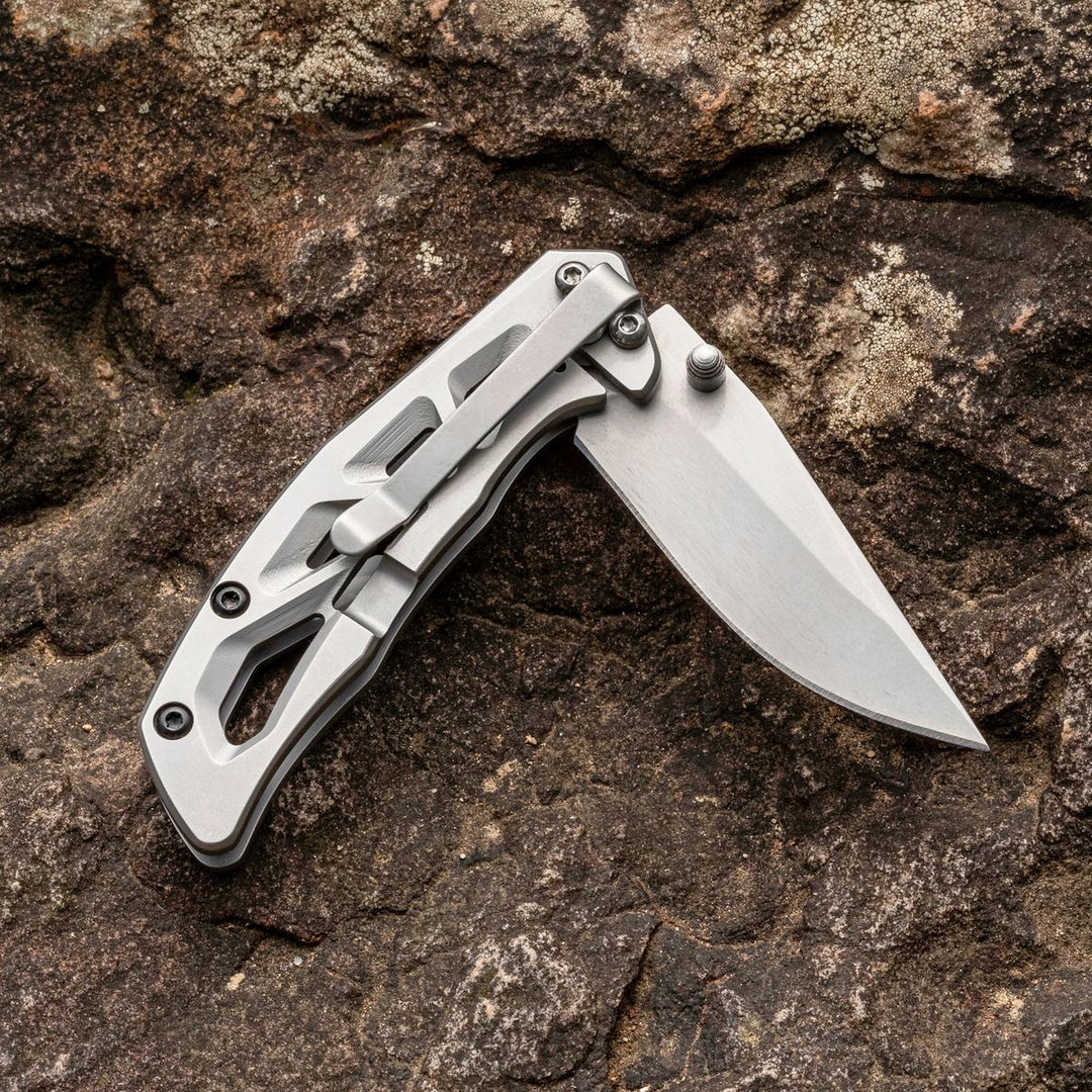 Smiths 2.25IN FOLDING KNIFE - Bead-Blast Steel