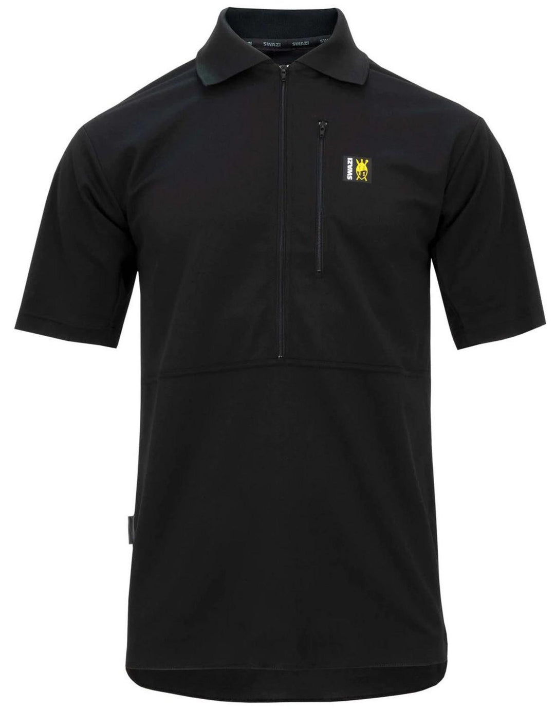 Swazi Climbmax Shirt - Black UPF 50+ protection, Long chest zip to dump heat