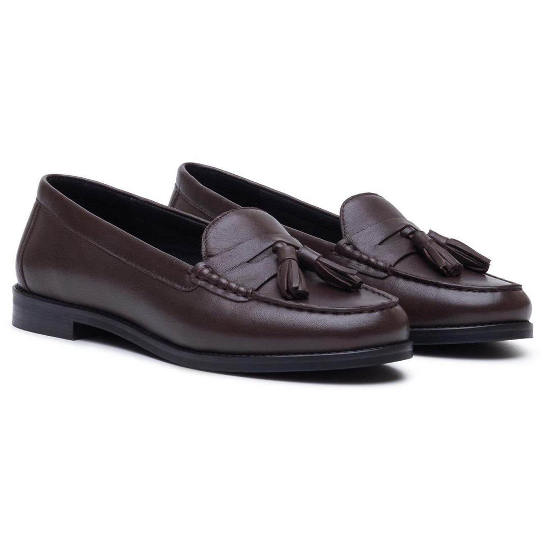 Connie Tassel Loafer Chocolate