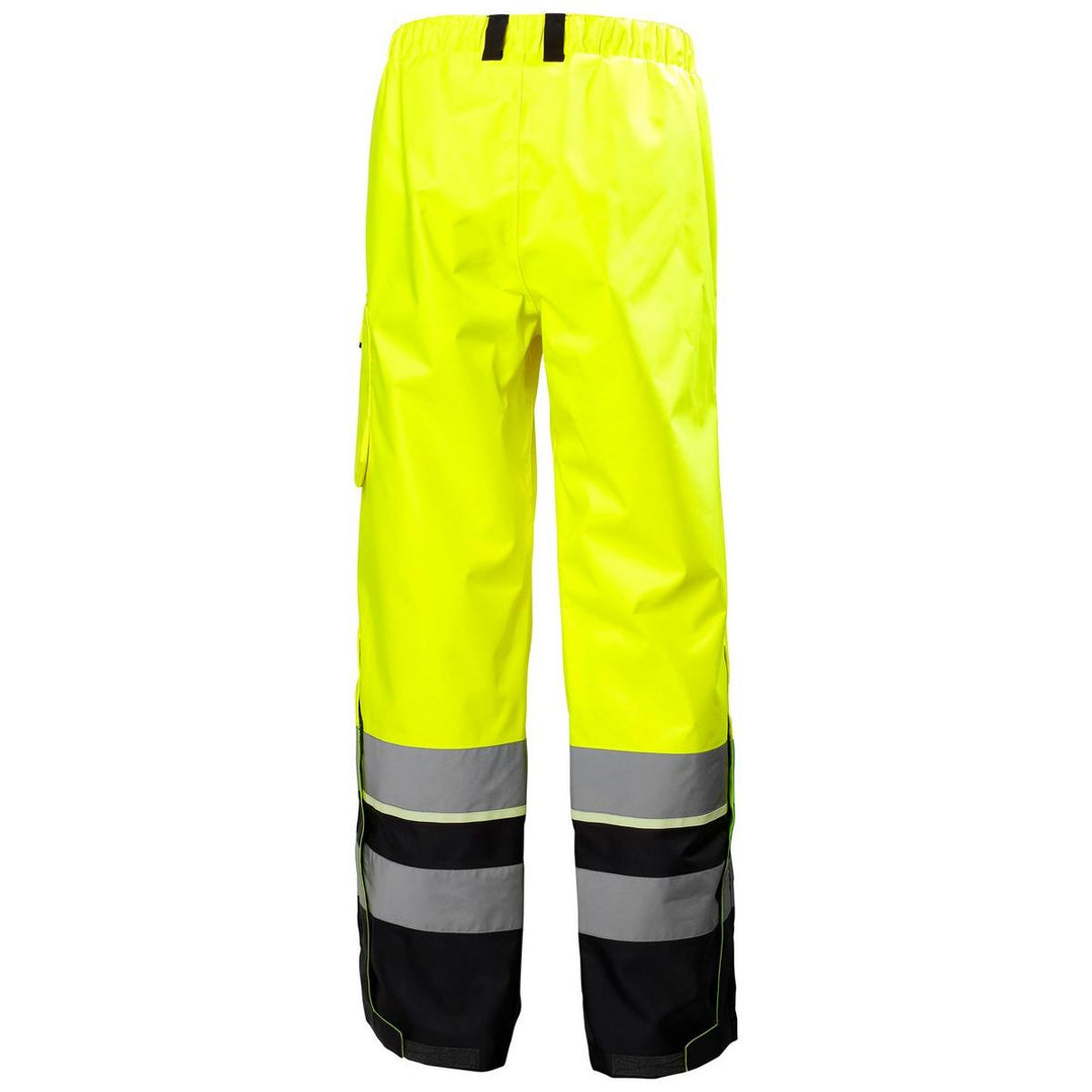 Helly Hansen Workwear UC-ME Hi Vis Shell Trousers Yellow/Ebony