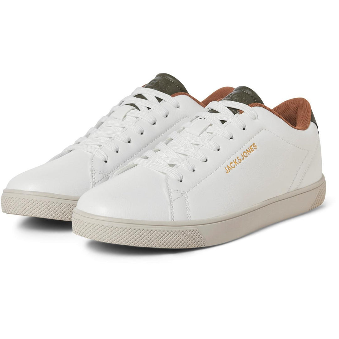 Bosley Trainer with Embossed Branding White - Detail:Olive Night