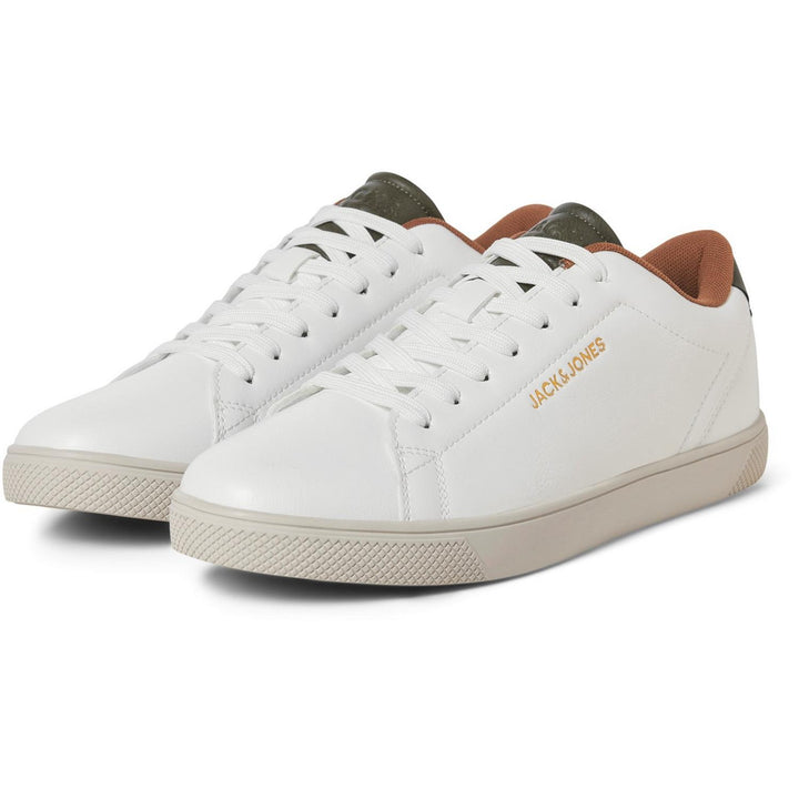 Bosley Trainer with Embossed Branding White - Detail:Olive Night