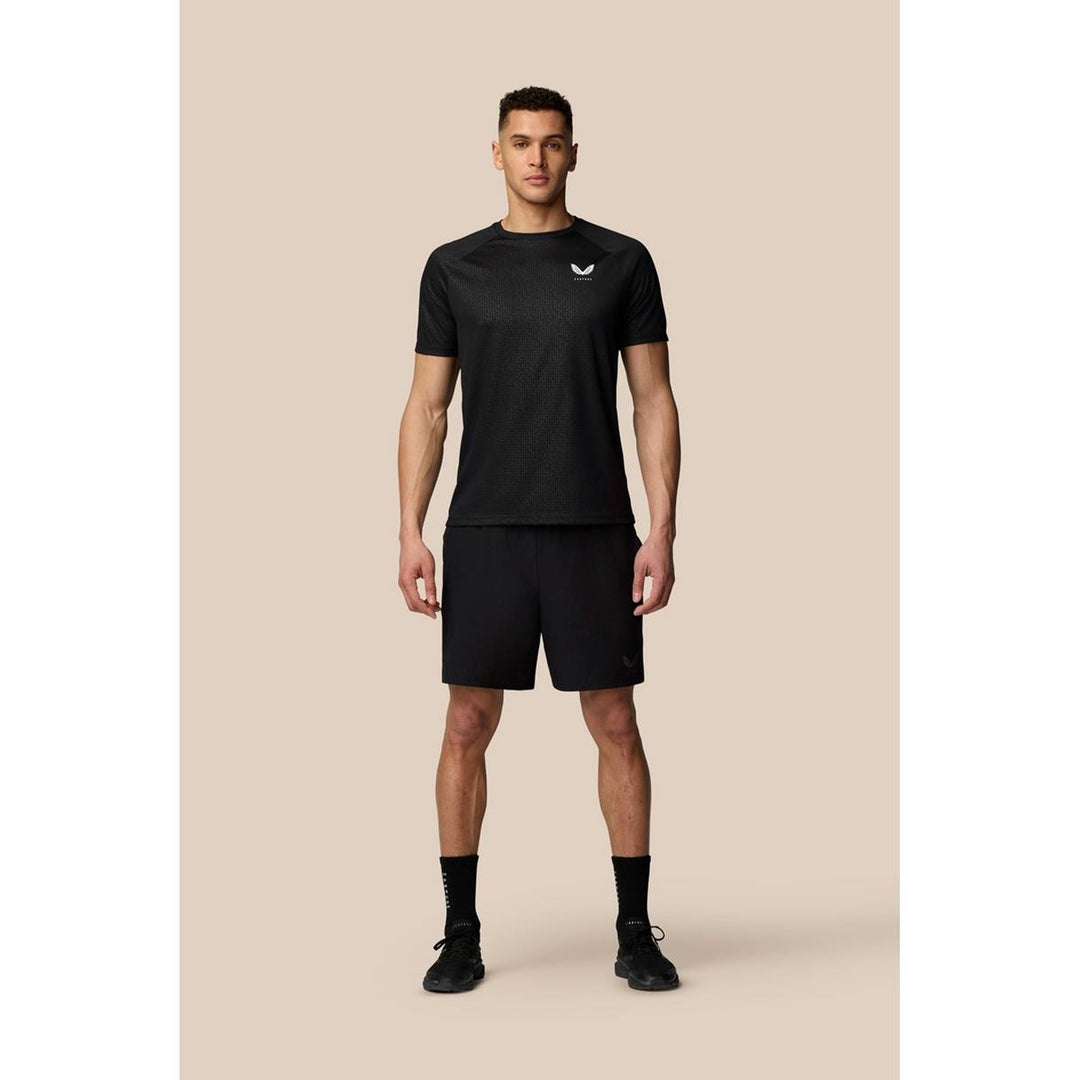 Castore Branded Elastic Shorts Black/Gunmetal – view 3