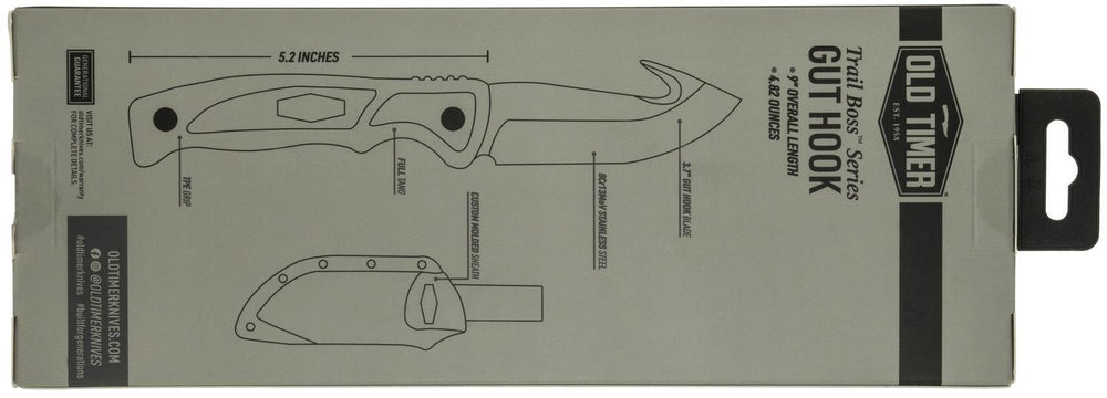 Old Timer Trail Boss Gut Hook Fixed Blade Knife – view 2