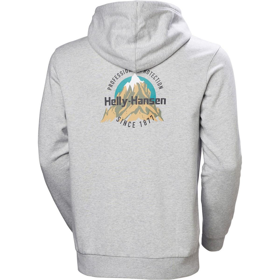 Helly Hansen Sport Core Graphic Hoodie Grey Melange