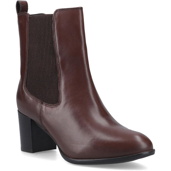 Camellia Heeled Boot BROWN