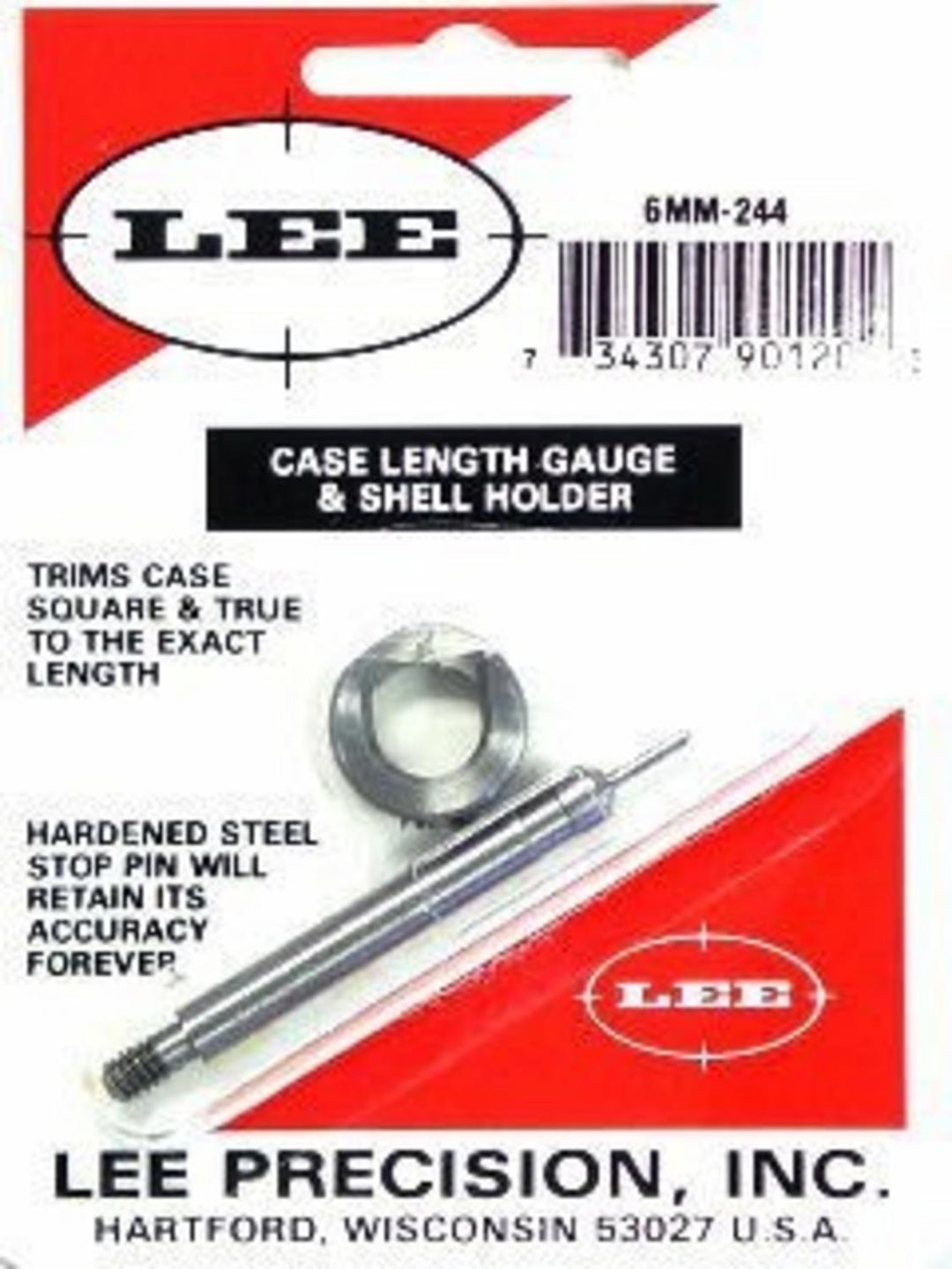 Lee Precision 6mm 244 Remington Case Length Gauge and Shell Holder
